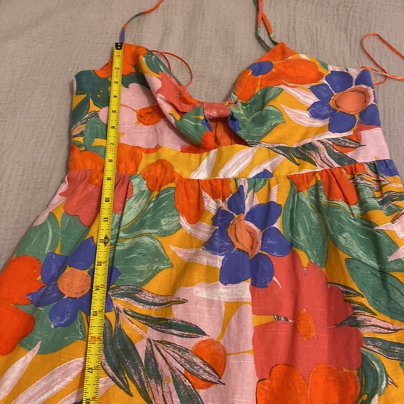 Gianni Bini Orange Mini Dress. Size M - Picture 8 of 9